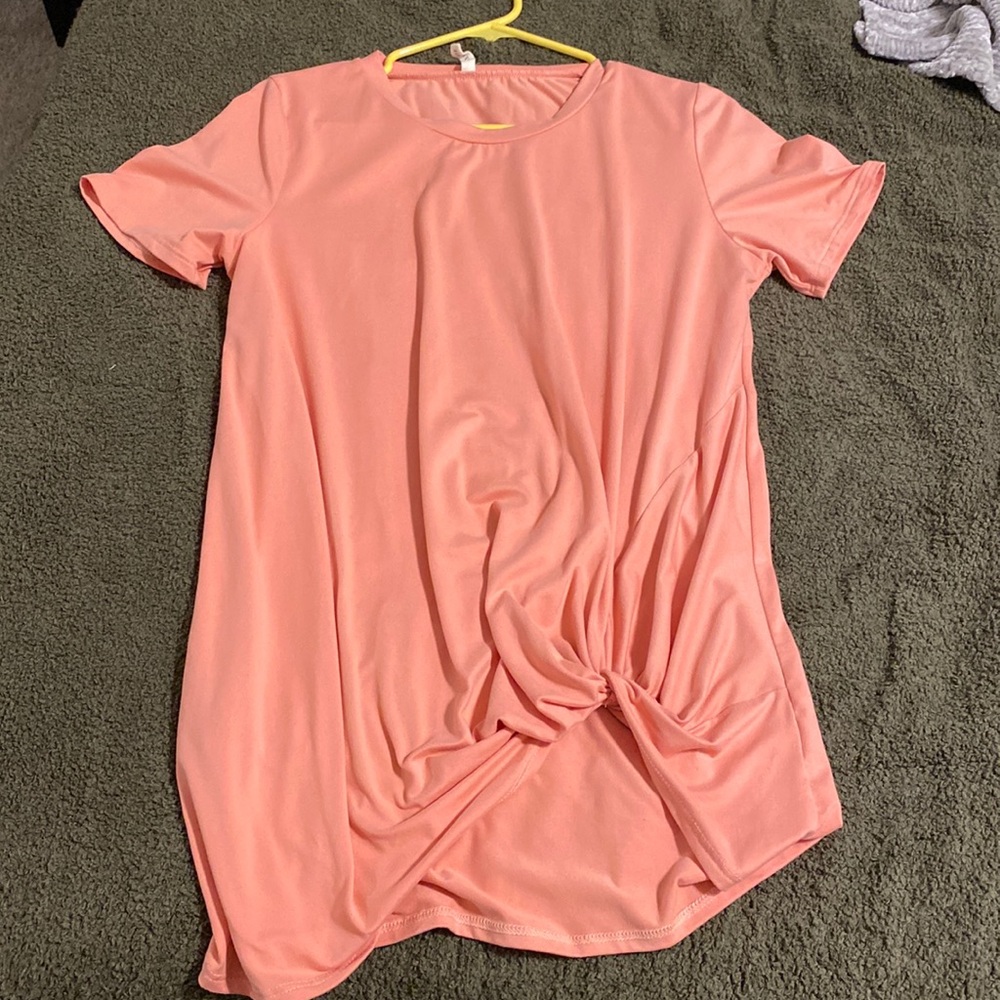 Pink knot dress